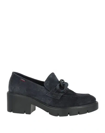 Callaghan Woman Loafers Navy Size 11 Leather In Blue