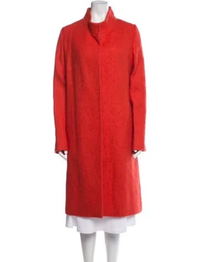 Pre-owned Callaghan Wool Coat In Orange