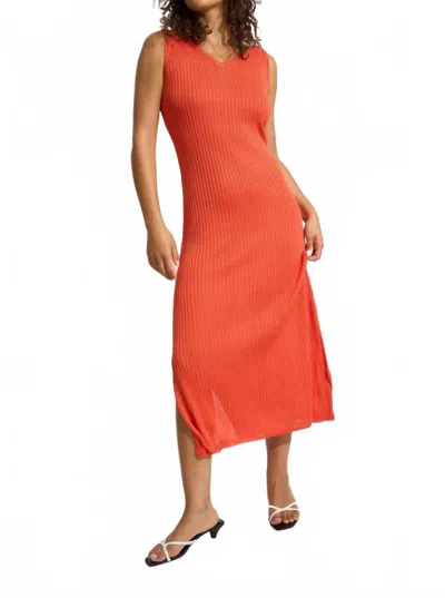 Callahan Alex Maxi Dress In Tomato In Orange