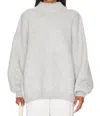 Callahan Bellamy Chunky Knit Pullover In Heather Grey In Grey