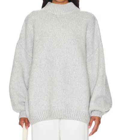 Callahan Bellamy Chunky Knit Pullover In Heather Grey