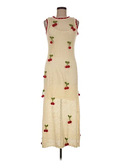 Pre-owned Callahan Casual Dress In Ivory