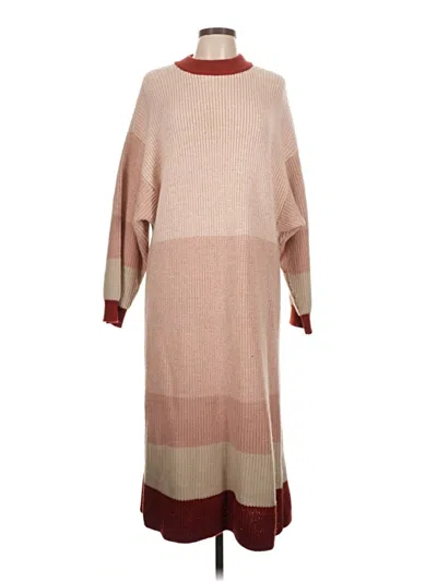 Pre-owned Callahan Casual Dress In Tan