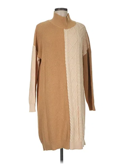 Pre-owned Callahan Casual Dress In Tan