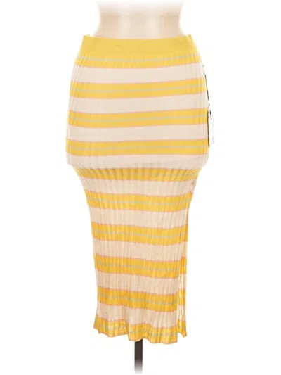 Pre-owned Callahan Casual Skirt In Yellow