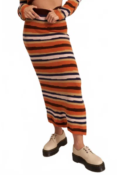 Callahan Dahna Maxi Skirt In Orange Multi