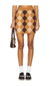 Callahan Dawn Mini Skirt In Brown