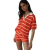 Callahan Doris Oversized Polo In Red