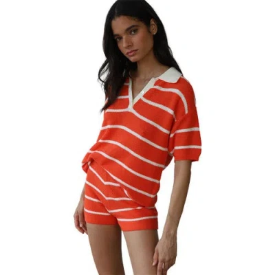 Callahan Doris Oversized Polo In Red