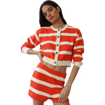 Callahan Fiona Cardigan In Red