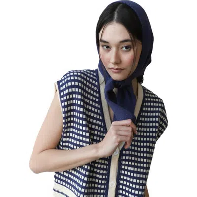 Callahan Hankerchief Head Scarf In Indigo