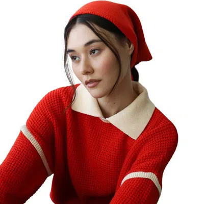 Callahan Hankerchief Head Scarf In Red