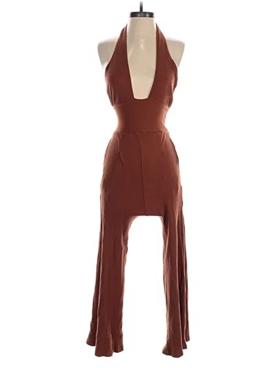 Pre-owned Callahan Jumpsuit In Brown