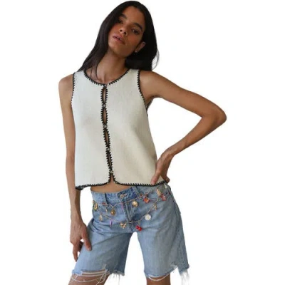 Callahan Mala Knit Stitch Tank Top In Neutral