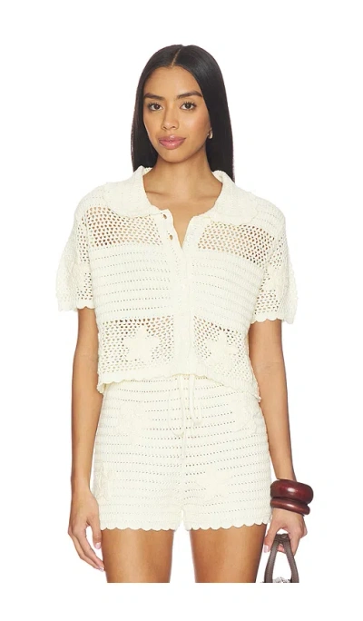 Callahan Patrick Polo Top In Creme