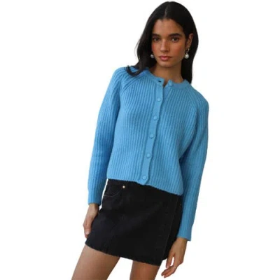Callahan Poppy Cardigan In Blue