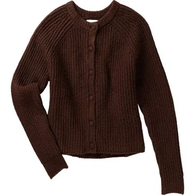Callahan Poppy Cardigan In Burgundy
