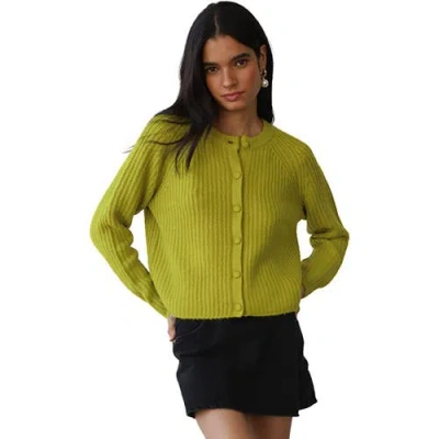 Callahan Poppy Cardigan In Green