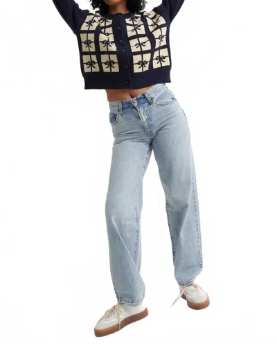 Callahan Present Crewneck Cardigan In Navy In Blue