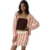 Callahan Sienna Crochet Button Down Top In Multi