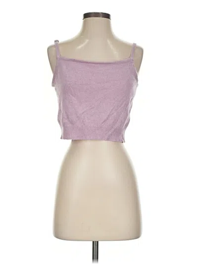 Pre-owned Callahan Sleeveless Top Purple Sweetheart Neckline Tops
