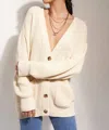 Callahan The Cardigan In Creme In Beige