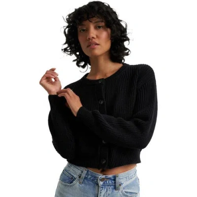Callahan The Crop Cardi In Black