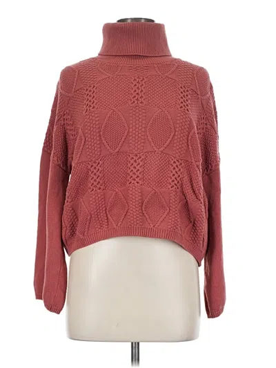 Pre-owned Callahan Turtleneck Sweater In Red