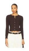 Callahan Valerie Cardigan In Brown