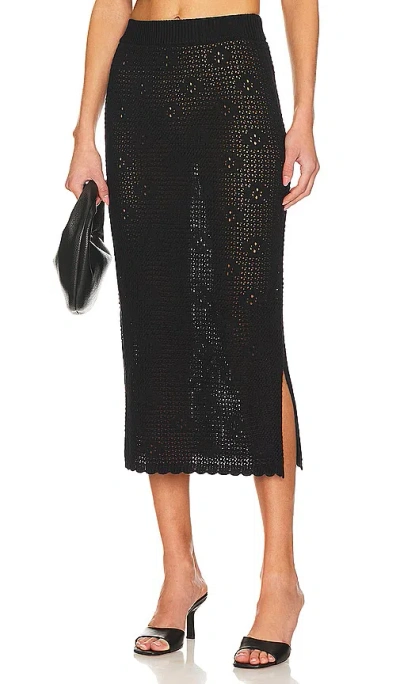 Callahan X Revolve Camila Midi Skirt In 黑色