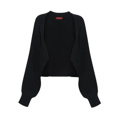Callaite Women's  Pure Cashmere Cecilia Icon Bolero- Black