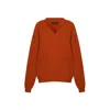 Callaite Women's Pure Cashmere Romana Sailor Pullover - Orange In Orange