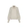 Callaite Women's White Pure Cashmere Angelina Jacket - Ivory In White