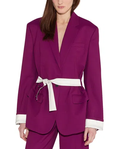 Câllas Callas Denis Wool-blend Blazer In Purple
