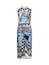 Callas Milano Agnes Sleeveless Draped Dress In Multi
