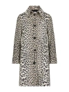 Callas Milano Alaine Animal-print Car Coat In Black
