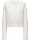 Callas Milano Alba Boucle Crop Blazer In White