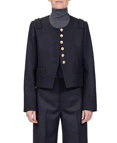 Callas Milano Aubrey Cropped Jacket In Black