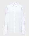 CALLAS MILANO BROOKS BUTTON-DOWN COTTON POPLIN SHIRT