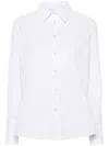 Callas Milano Brooks Button-down Stretch Cotton Shirt In White