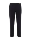 Callas Milano Charlotte Stretch Jersey Cropped Boy Pants In Black