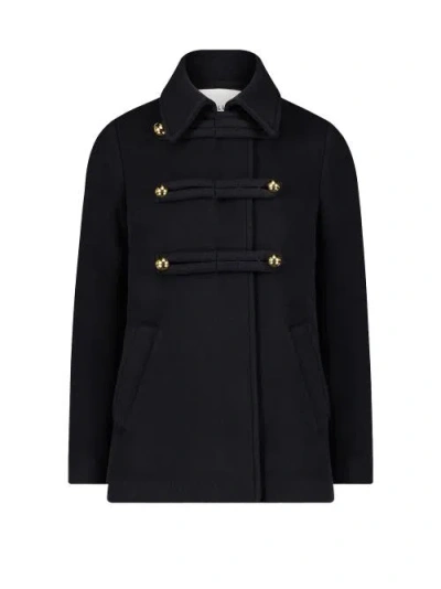 Callas Milano Clara Double-face Virgin Wool In Black