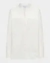 Callas Milano Corsica Striped Cotton Shirt In White