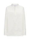 Callas Milano Corsica Striped Cotton Shirt In White