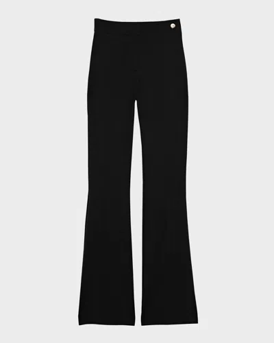 Callas Milano Danae High-rise Flare Trousers In Black