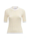 Callas Milano Deeda Crewneck Stripes Sweater Yellow In Yellow