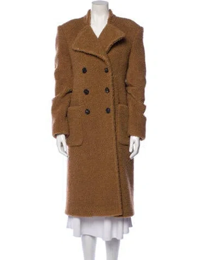 Pre-owned Callas Milano Faux Fur Coat In Neutral
