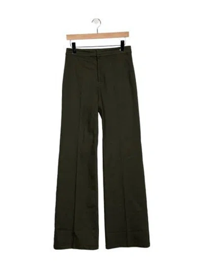 Pre-owned Callas Milano High-rise Wide Leg Jeans In Green