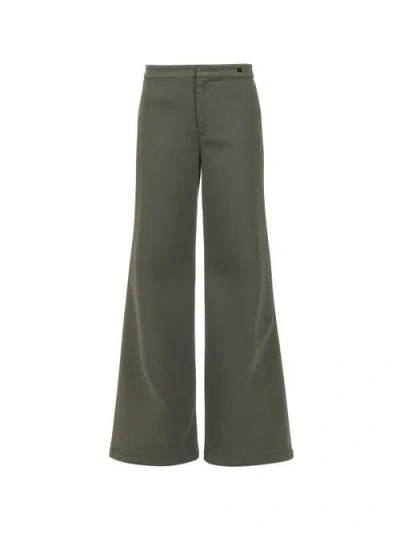 Callas Milano Jane High Waist Flare Pant Jeans Twill In Green