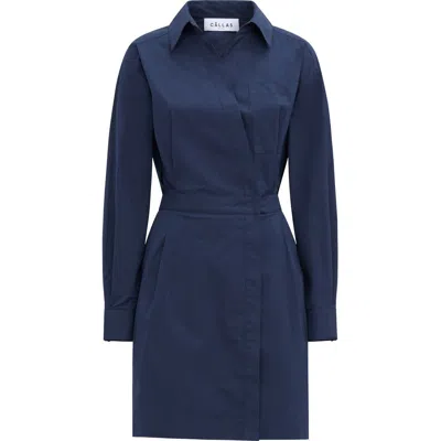 Callas Milano Jaxina Wrap Dress In Blue